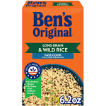 Ben's Original Long Grain Rice and Wild Rice, Fast Cook Rice, 6.2 oz Box