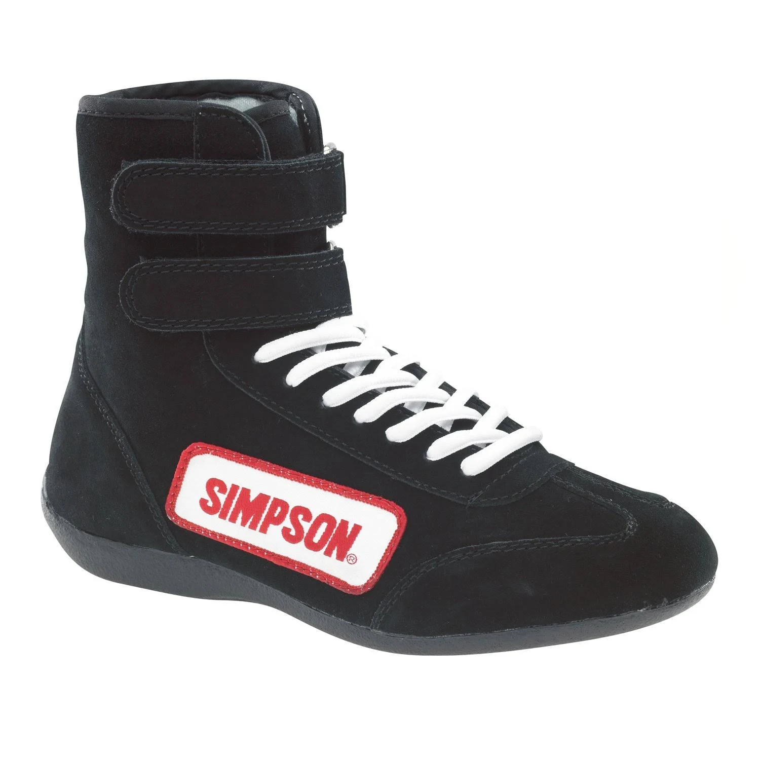 Simpson 28105BK 10.5 Black Racing Hightop Shoes