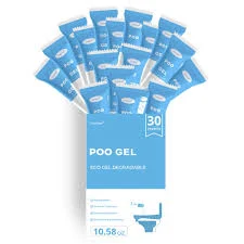 30 Packs Eco-Friendly Toilet Poo Gel Powder, Portable &amp; Fast-Absorbing Camping T