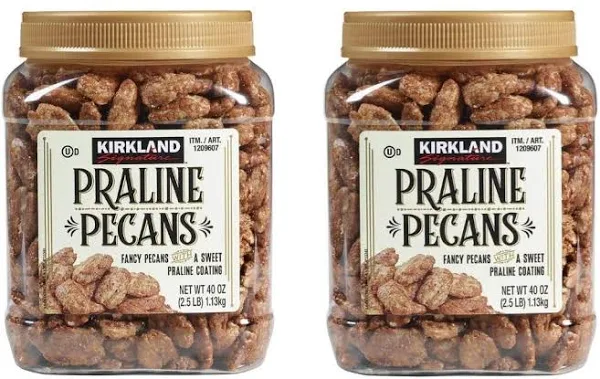 2 Packs Kirkland Signature Praline Pecans - 40oz each