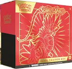 Nintendo Pokemon TCG Scarlet and Violet Koraidon Elite Trainer Box Red