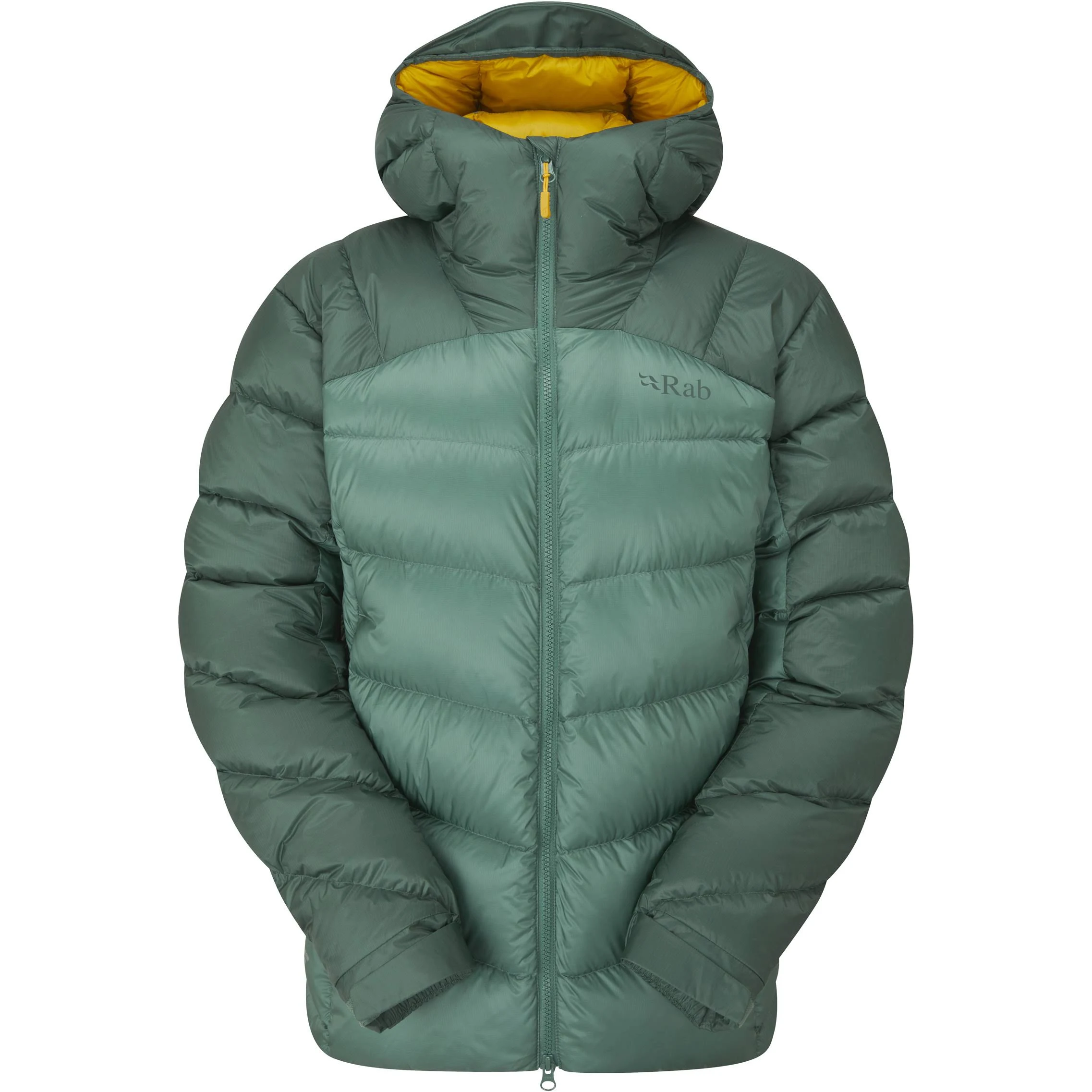 RAB Neutrino Pro Down Jacket - Women's Green Slate/Eucalyptus, L