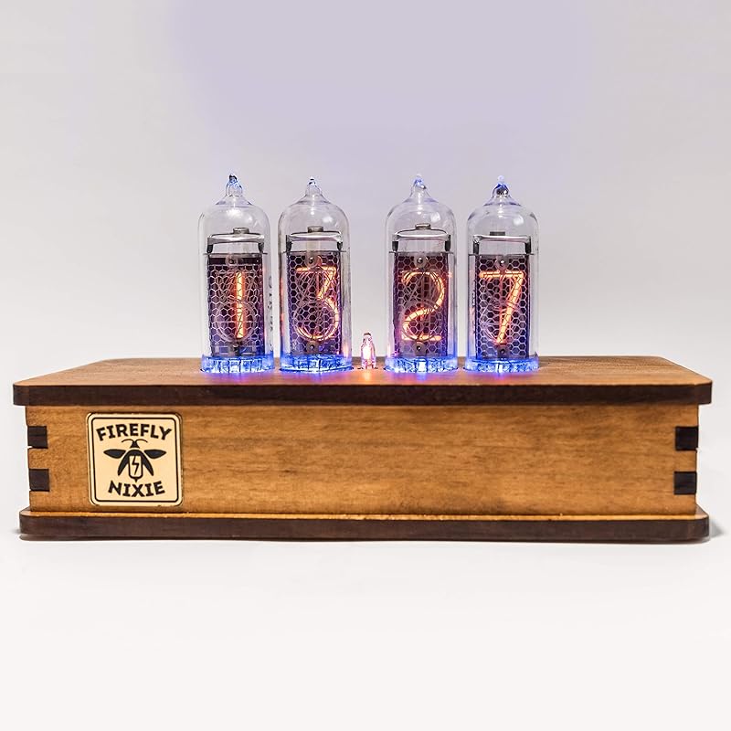 Nixie Tube Clock IN-14 Vintage Retro Table Clock