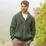 Mens Shawl Collar Button Cardigan