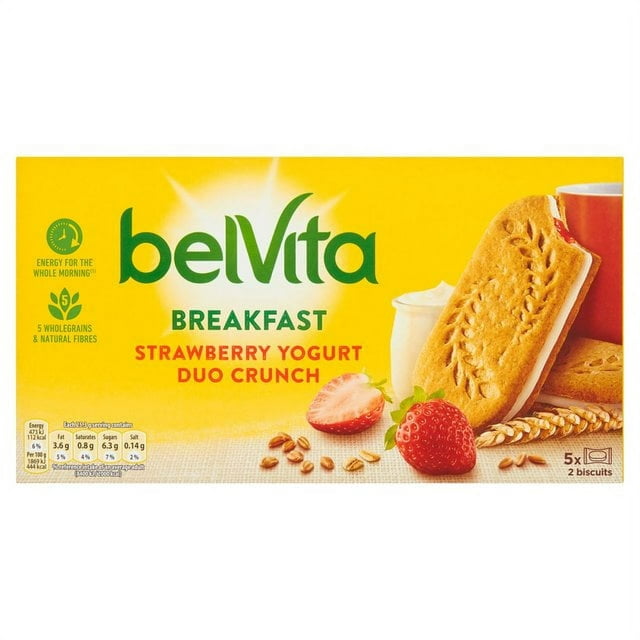 Belvita Breakfast Duo Crunch Strawberry & Live Yogurt Biscuits 253G