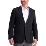 Haggar Men's The Active Series Classic Fit Gabardine Blazer 44 Black