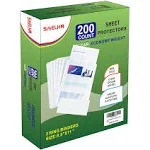 Sheet Protectors 200 Page,Page Protector 8.5&#034; x 11&#034; ，Upgraded Clear Plastic P...