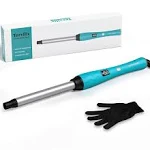 Terviiix 34 Curling Wand for Bouncy Curl, Ceramic Curling Iron Wand for Medium to Long Hair, Small Barrel Curling Wand That Stay