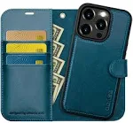 OCASE for iPhone 15 Pro Max Case Detachable Wallet Case with Card Holder, [2 in 1] PU Leather Flip Folio Case with RFID Blocking Stand Shockproof Phone Cover 6.7 Inch, Peacock BlueOCASE for iPhone 15 Pro Max Case Detachable Wallet Case with Card Holder, 