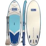 Isle Surf and Sup Megalodon Inflatable Stand Up Paddle Board Aqua/Navy