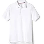 French Toast White Boys Short Sleeve Pique Polo Shirt