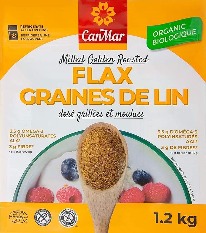 CanMar Organic Milled Golden Roasted Flaxseed