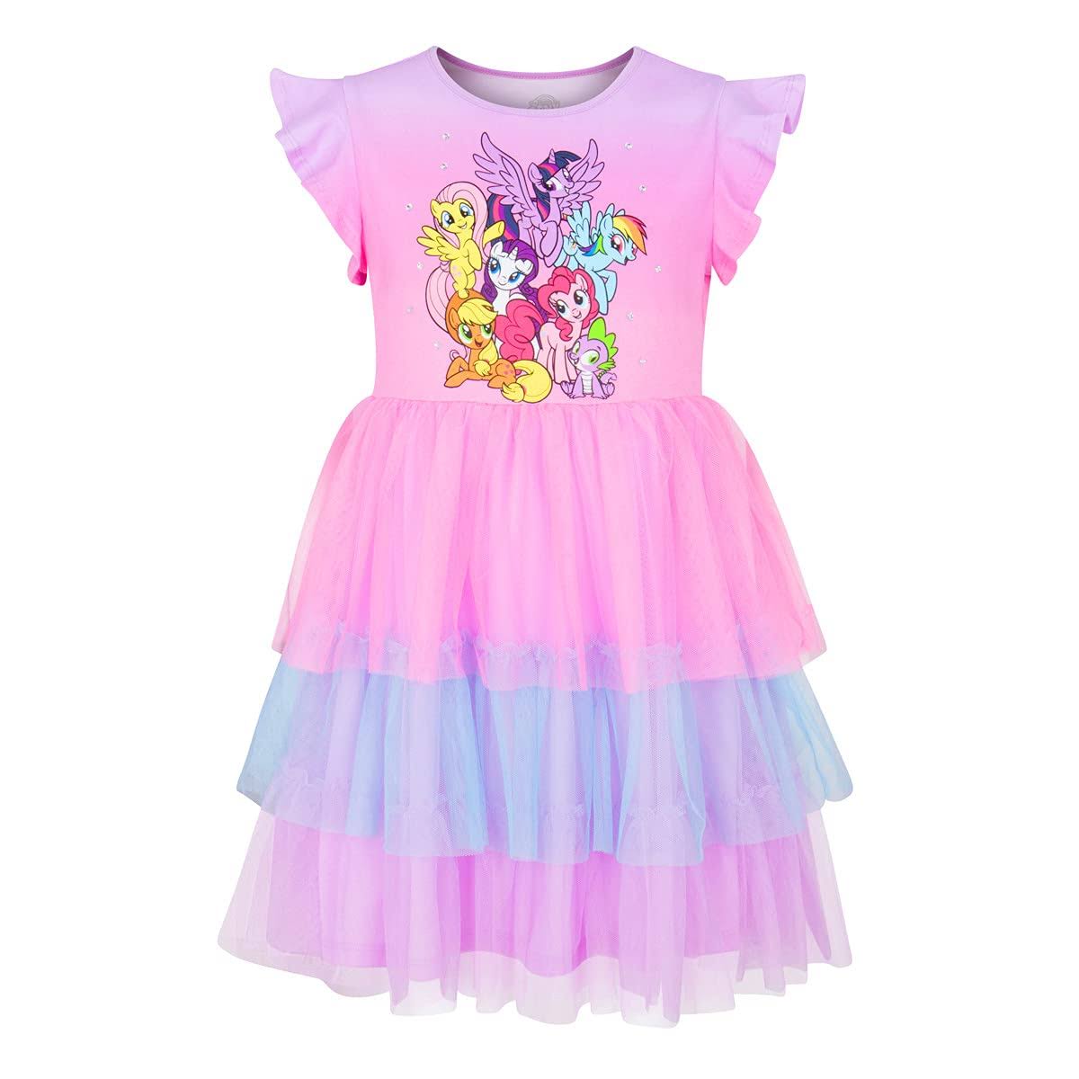 My Little Pony Dress - Character Group Party Dress for Little and Big Girls 4-16