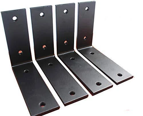 MHMYDZ BXGZC-21 4 Pack L 5 x H W 1 5mm Thick Shelf Bracket Irons Metal Industrial Modern Bracket Decorative Shelving Supports with Screws at MechanicSurplus.com