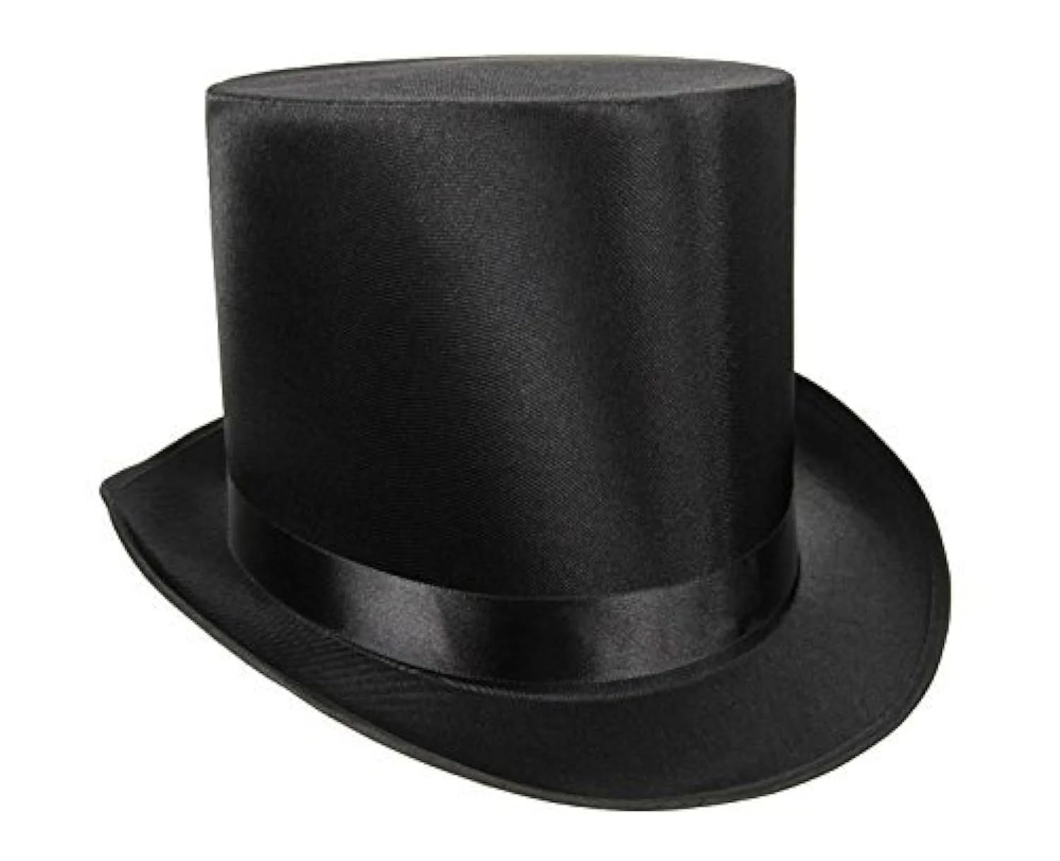 Nicky Bigs Novelties Tall Black Satin Top Hat