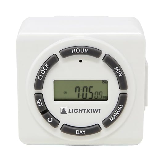 Lightkiwi H5576 Digital Timer for Low Voltage Landscape Lighting Transformer  