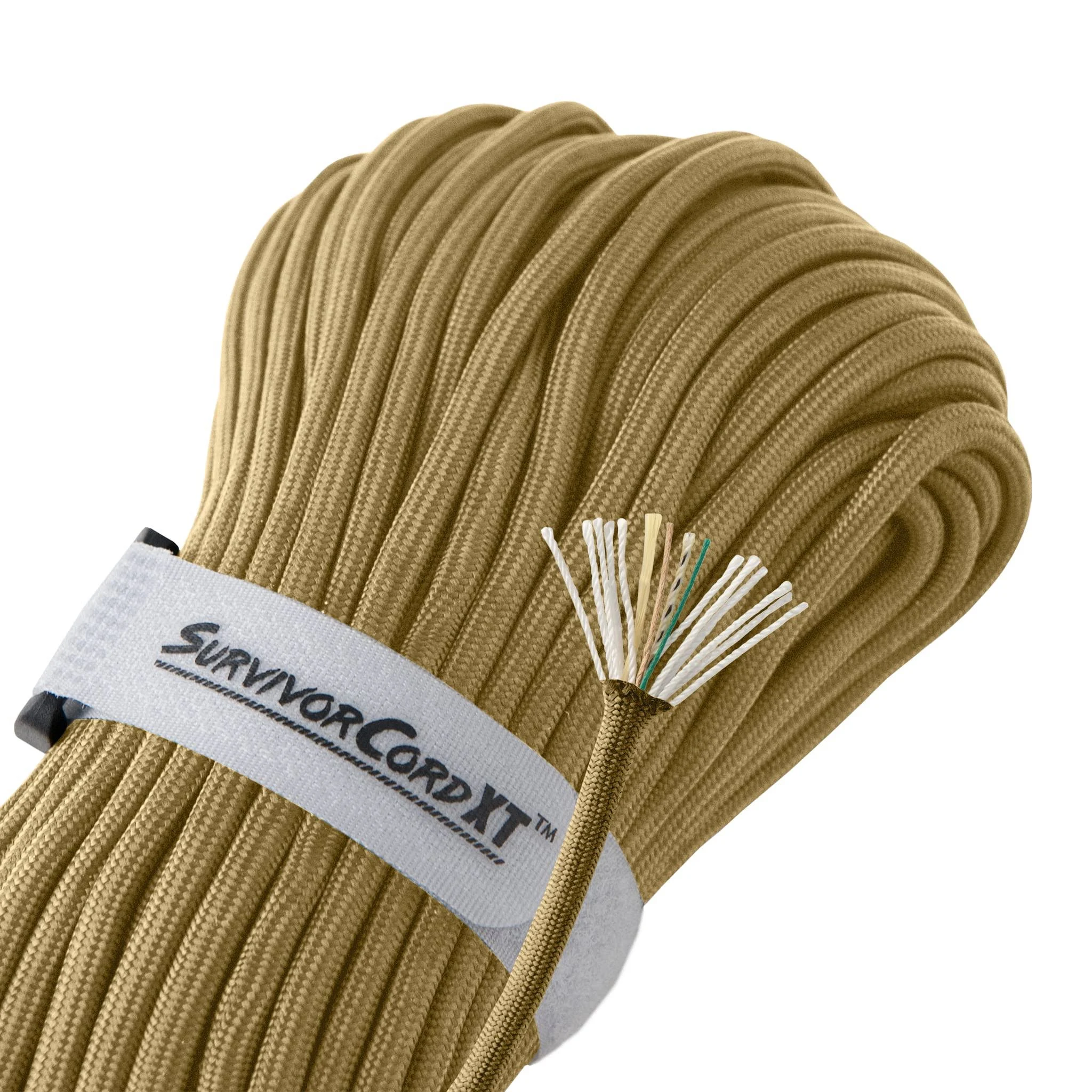 SurvivorCord XT Paracord | 100 Foot 100 Foot Hank / Coyote Brown