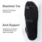 Celersport 6 Pack Men's Running Ankle Socks with Cushion