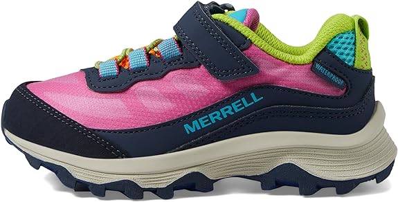 Merrell Kid's Moab Speed Low A/C Waterproof, Size: 13, Navy/Multi