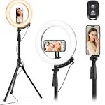 UBeesize Upgraded 12'' Ring Light with 62'' Tripod Stand and Magnetic Phone Holder