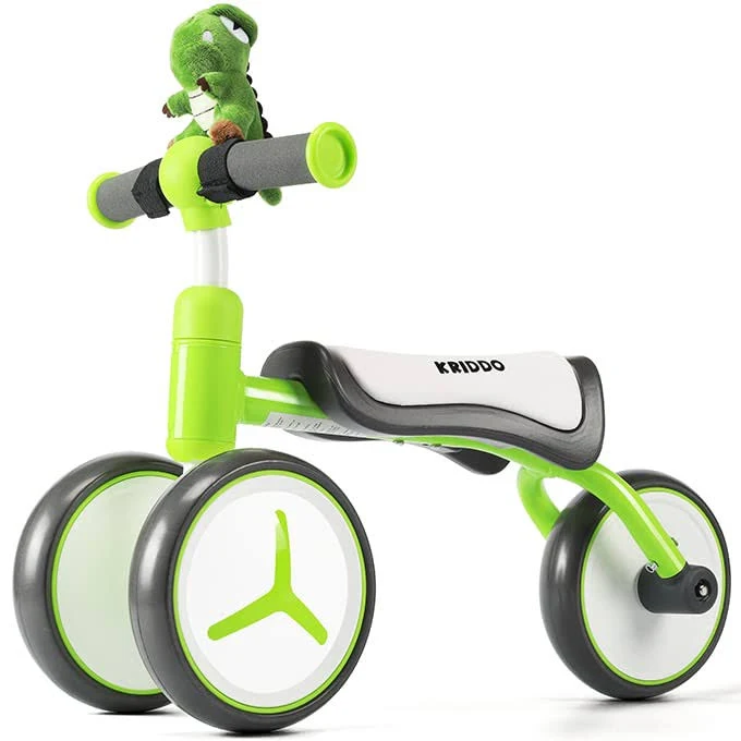 KRIDDO Baby Balance Bike for 1-2 Year Old Boy and Girl, Toddler Mini Bike for One Year Old First Birthday Gifts Baby Toys 12 Months to 2 Year Old Ride-on Toys Gifts Indoor Outdoor Balance Bike