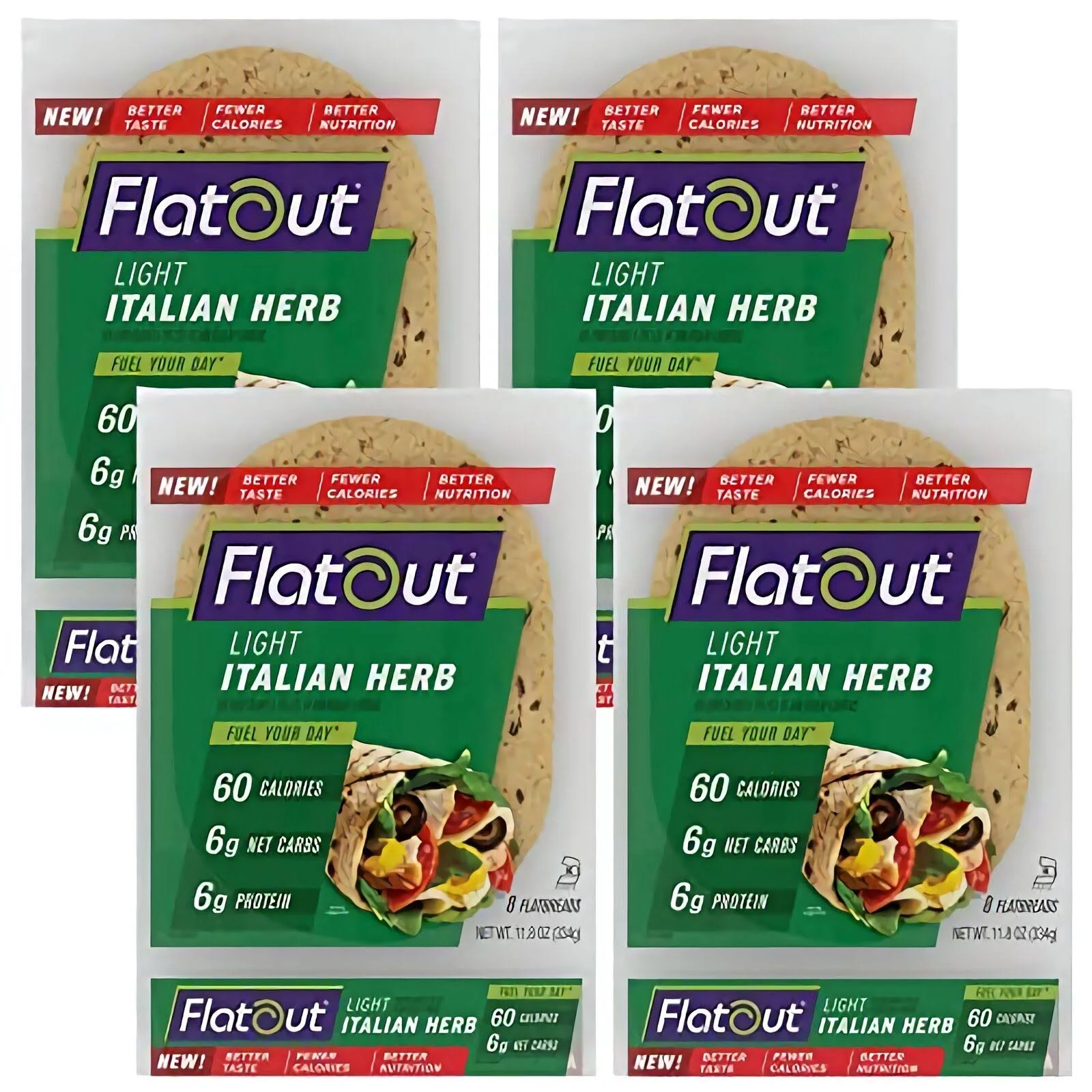 Flatout Light Italian Herb Wraps Flatbread