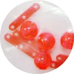 JS Bobber Stops - Three Hole - 50 per Pack - Stops & Beads