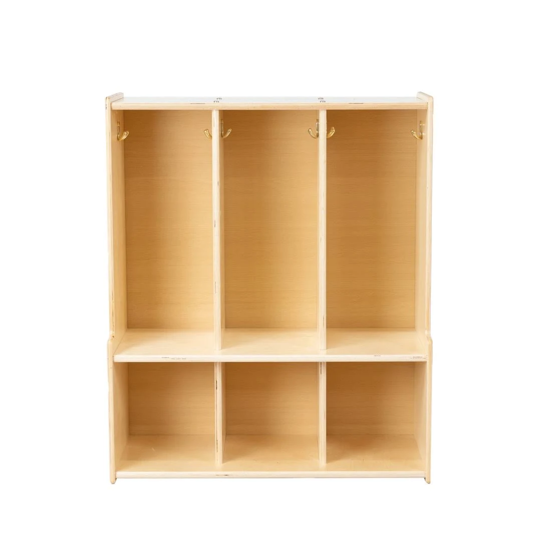 3-Section Locker with Bench Cubby Storage Organizer - Transitional - Kids Storage Benches And Toy Boxes - by RRI Goods | Houzz