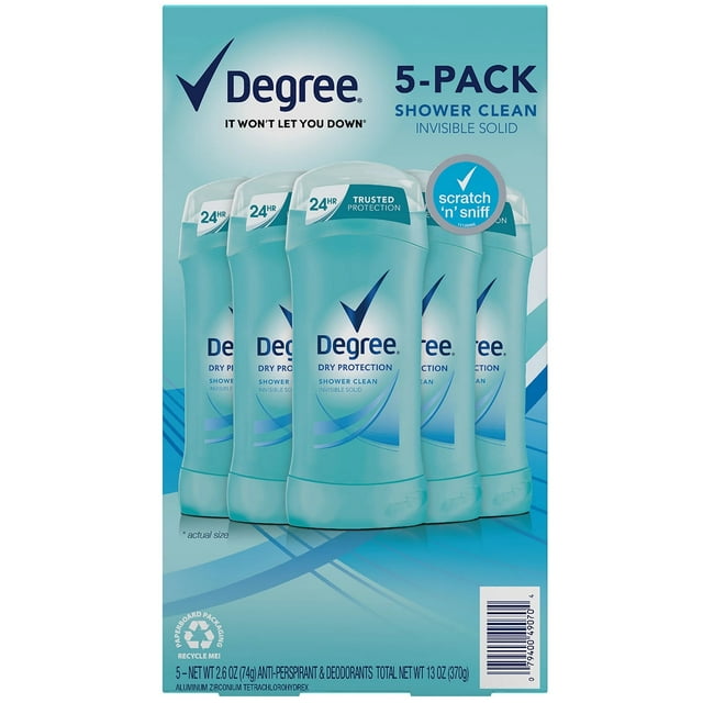 Degree Antiperspirant Deodorant Shower Clean