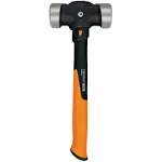 Fiskars Pro IsoCore 4 lb Double Flat Face Sledge Hammer 14 in. Steel Handle