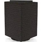 Azar Displays Four-Sided Revolving 14"W x 20"H Pegboard Counter Display, Black (701414-BLK)