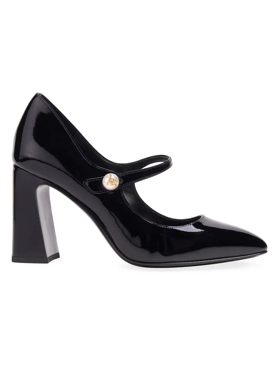 "Women's Maren Patent Leather Mary Jane Pumps In Black"