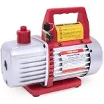 Kozyvacu TA350 Single-Stage Rotary Vane Vacuum Pump for HVAC/Auto AC Refrigerant