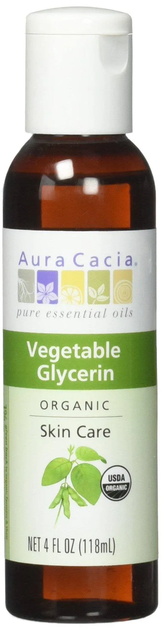 Buy Organic Skin Care Oil Vegetable Glycerin 4 Oz By Aura Cacia | Herbspro.com