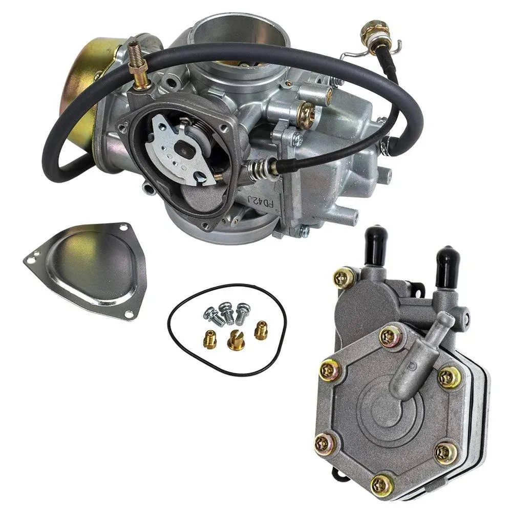 NICHE Carburetor and Fuel Pump Kit for 2003-2007 Polaris Outlaw Predator 500 2520227 3131574 3131650