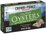 Crown Prince Smoked Oysters in Pure Olive Oil