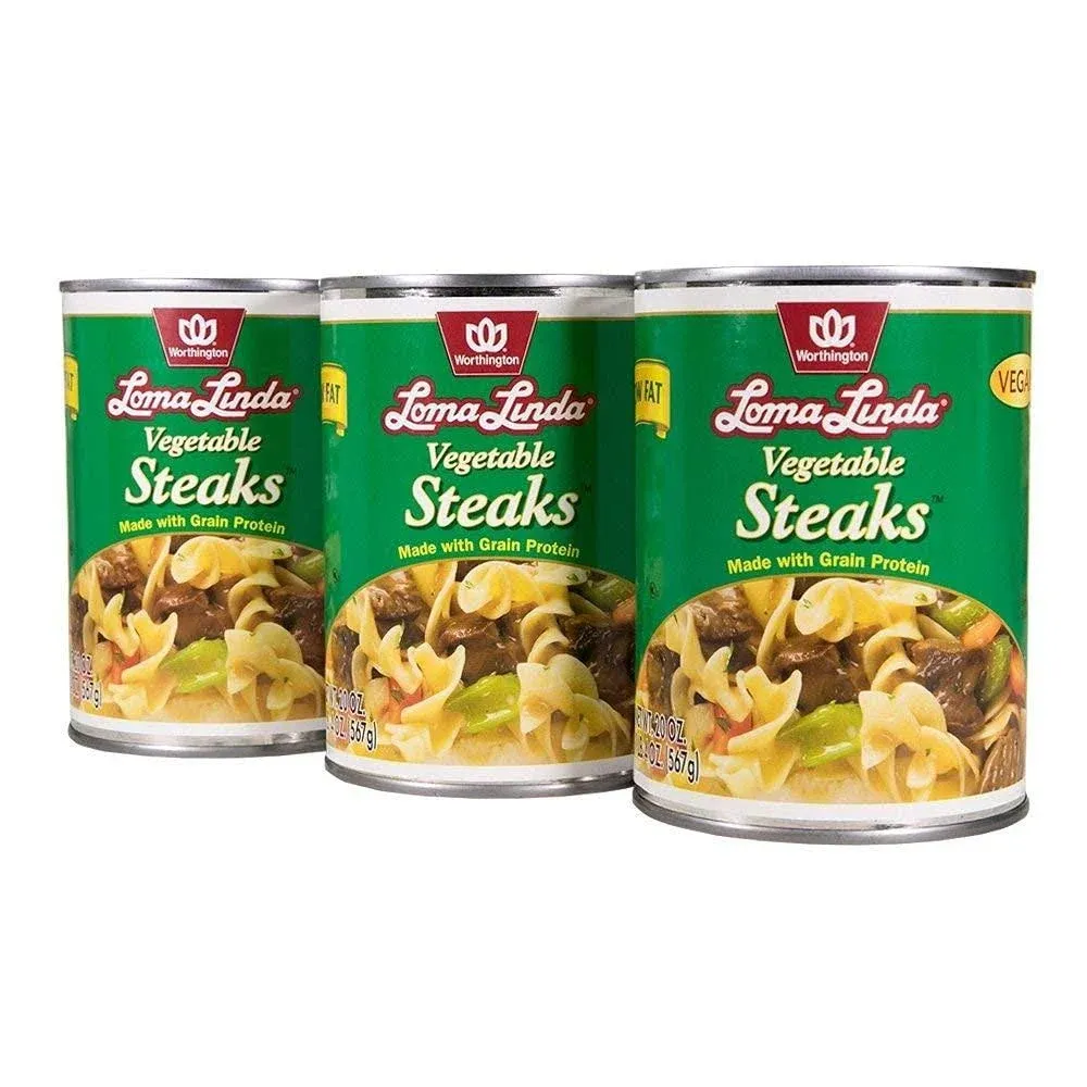 Loma Linda - Plant-Based Meats Vegetable Steaks 20 oz., 3 Pack