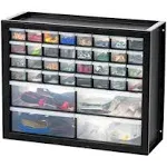 36 Drawer Parts Cabinet Organizer for Hardware Crafts Nuts Bolts Tools Black