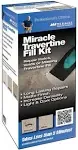 Miracle Travertine/Limestone Chip & Crack Fill Repair Kit w/Light & Dark Custom Colors 8oz. Dark Filler & 8oz. Light Filler - Improved Version 2021