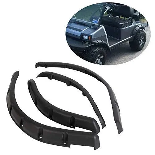 Front & Rear Fender Flares Compatible with 1993-Up Club Car DS Model 4 Pieces Standard