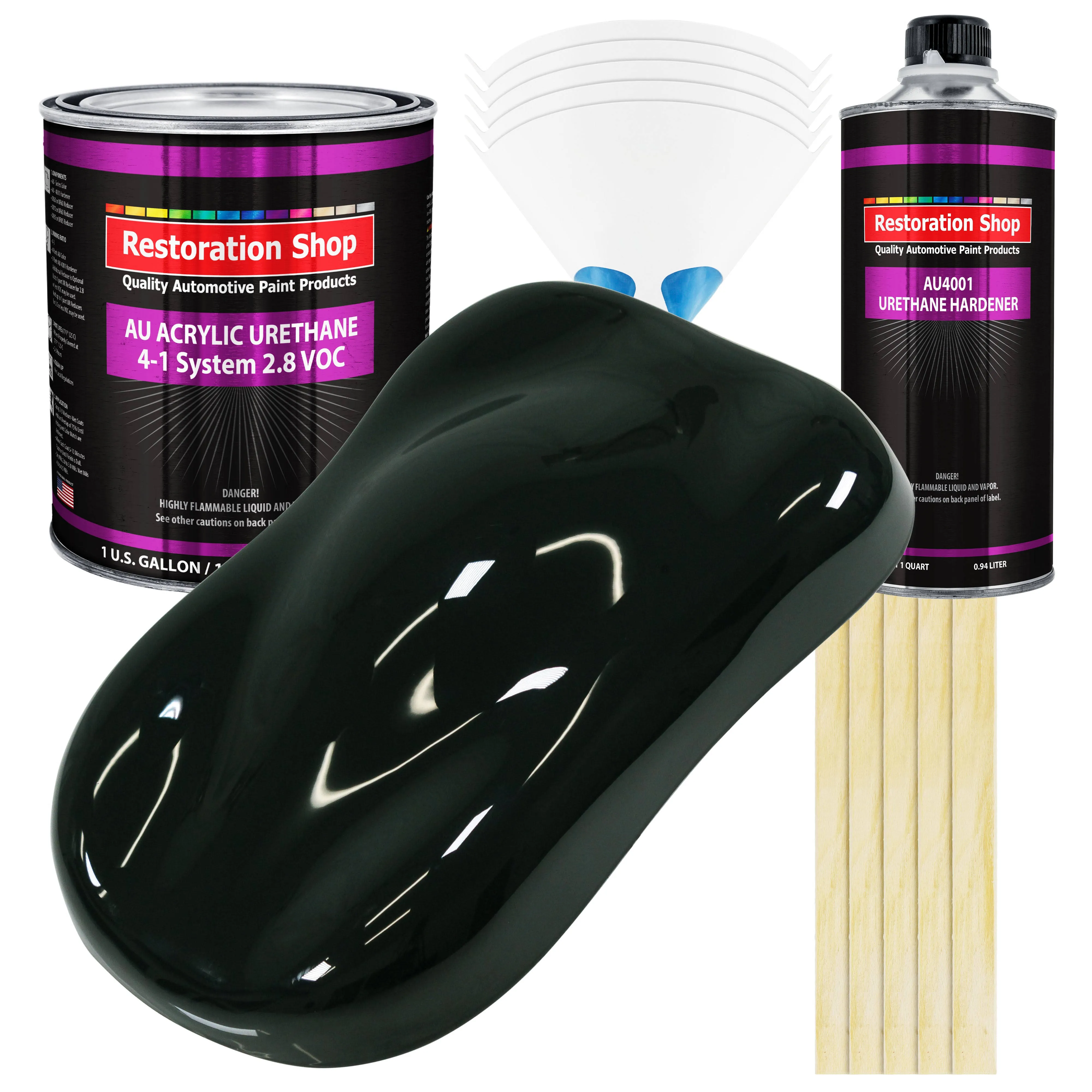 Restoration Shop Rock Moss Green Acrylic Urethane Gallon Kit Auto Paint