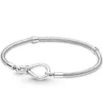 Pandora Moments Infinity Knot Snake Chain Bracelet - 9.1 Inches