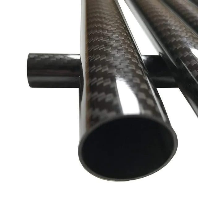 (1) KARBXON - Carbon Fiber Tube - Black - 25mm X 23mm X 1000mm - Hollow Carbon Fiber rods - Glossy Carbon Tubes - Pure Carbon Fibre Tubes - Lightweight High Strength Carbon Fiber Shaft