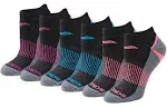 Saucony Women's RunDry Performance Selective Cushion Socks, Available in S-L (6, 12 Pairs )