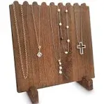 MOOCA Wooden Plank Necklace Jewelry Display Stand for 8 Necklaces, Necklace  