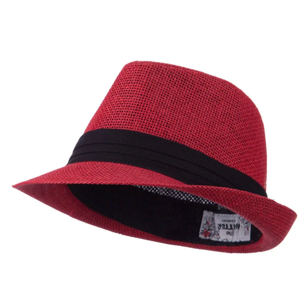 Kid's Paper Straw Band Fedora