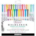 Zebra Mildliner Double Ended Highlighters 25/PKG