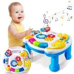 JUEJIAZKIY Baby Toys 6 to 12 Months Music Activity Table for Toddlers 1-3 Early Learning B