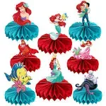 Little Mermaid Party Favors Birthday Supplies, 8Pcs Cute Little Mermaid Ariel...