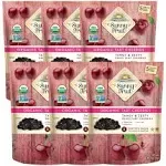 Sunny Fruit Soft Organic Dried Tart Cherries - 6 Bags (30 Individual Portion Packs) | Healthy, Convenient Snack Packs | ORGANIC, NON-GMO, VEGAN, HALAL, KOSHER, NO PRESERVATIVES